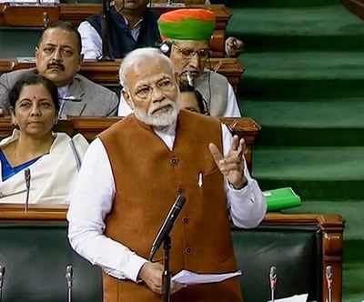 NDA govt's determination solved many problems: Modi in Lok Sabha