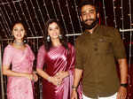 Celebs grace the wedding reception of Vishnu Unnikrishnan and Aishwarya