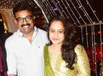 Celebs grace the wedding reception of Vishnu Unnikrishnan and Aishwarya