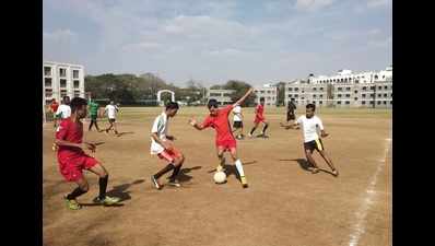 Football tournament engaged students