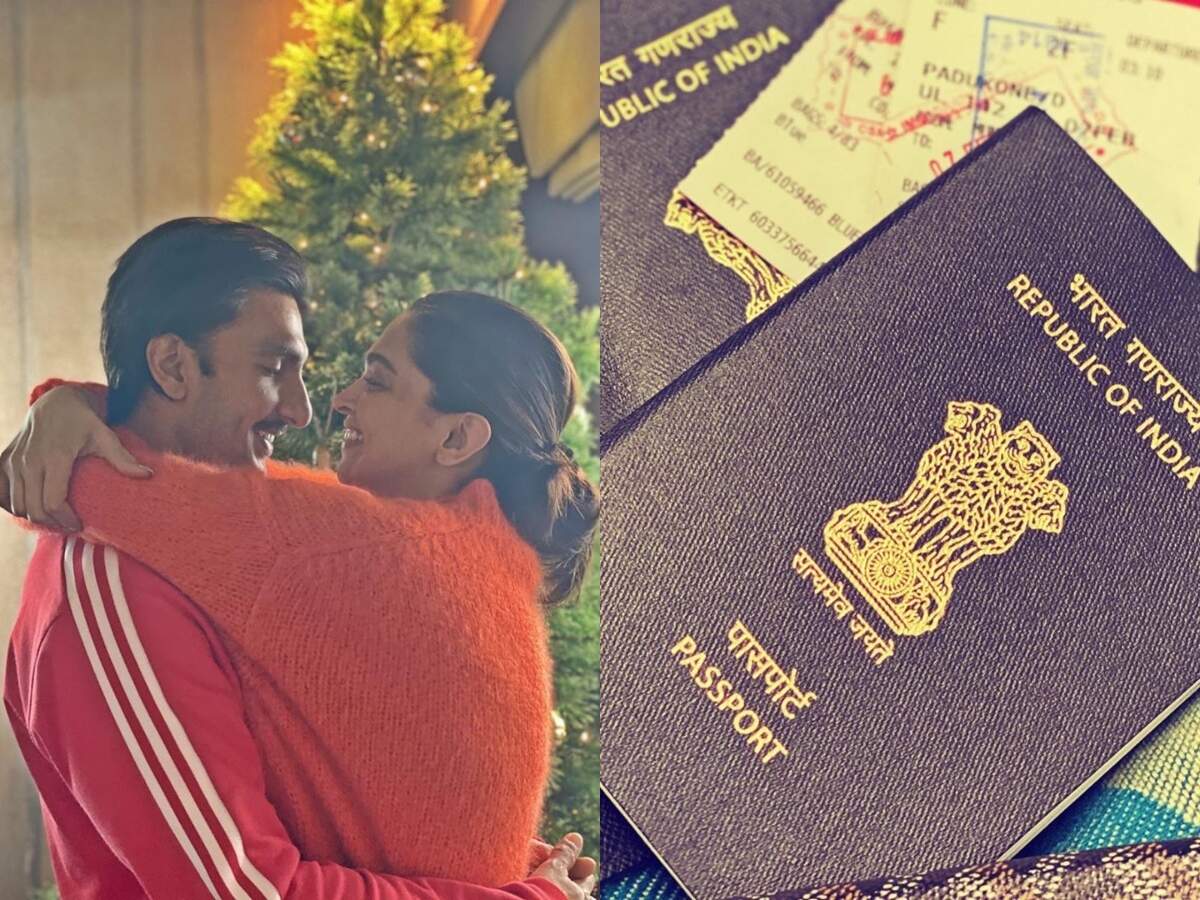 Deepika Padukone And Ranveer Singh Jet Off For A Much Needed Vacation Teases Fans With A Photo Of Passports Hindi Movie News Times Of India