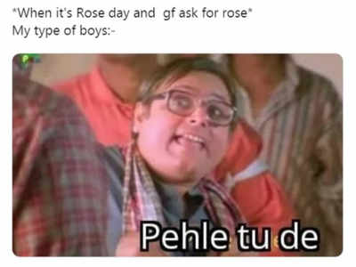 Rose Day Memes: Rose Day 2020: Kick-start your Valentine's week with some hilarious Bollywood memes! | - Times of India Rose Day Memes: Rose Day 2020: Kick-start your Valentine's week with some hilarious Bollywood memes! | - Times of India