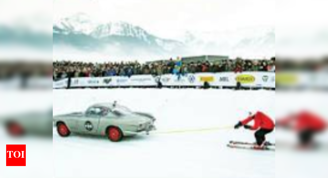 A risky sports car race on ice is revived with a green twist - Times of ...