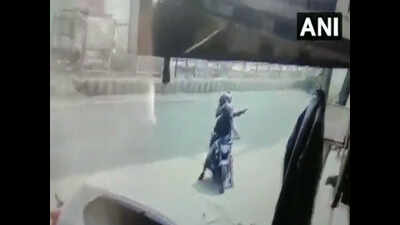 On cam: Bike-borne assailants open fire at shopkeeper in Delhi’s Jafrabad