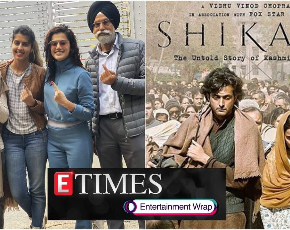 
Taapsee Pannu casts vote for Delhi assembly elections 2020; Public review of 'Shikara: The Untold Story of Kashmiri Pandits', and more...
