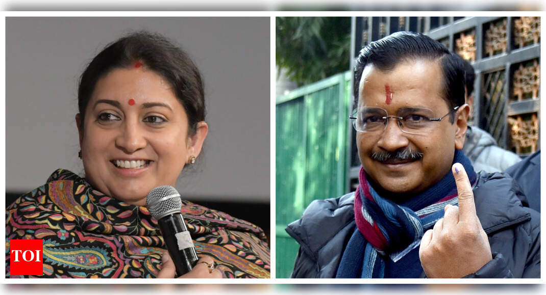 Smriti slams Kejri for his tweet on women voters