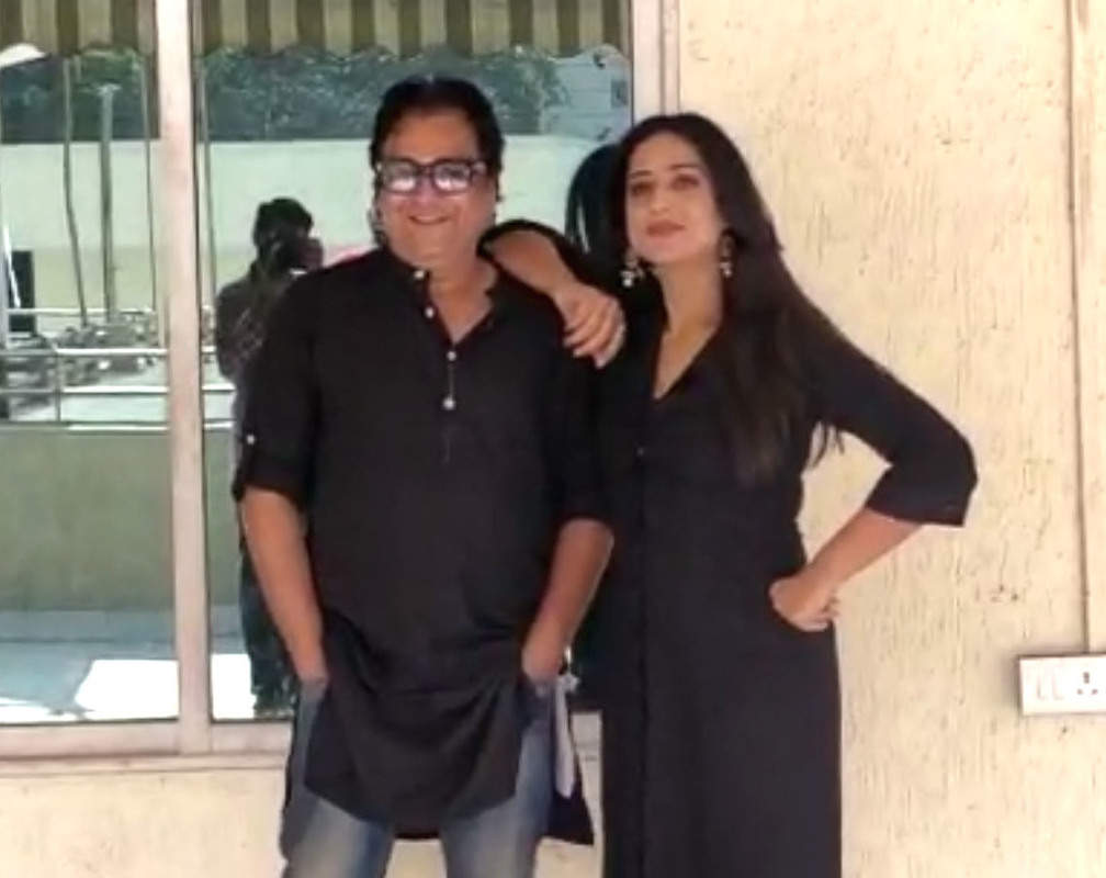 
Mahie Gill and Manu Rishi Chaddha pose together as they promote their upcoming film
