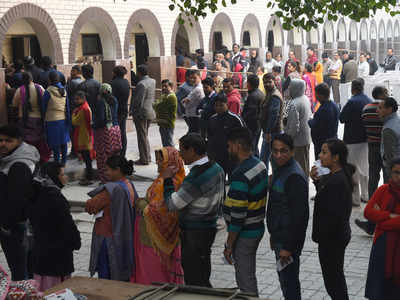 61 per cent turnout in Delhi, exit polls predict easy victory for AAP