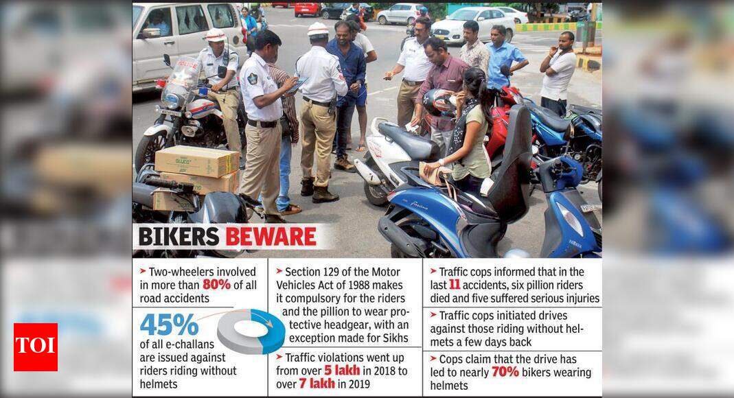 Helmet for pillion rider to be mandatory in city soon Visakhapatnam