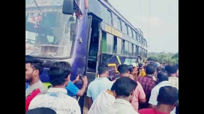 9 killed after bus catches fire in Odisha's Ganjam district