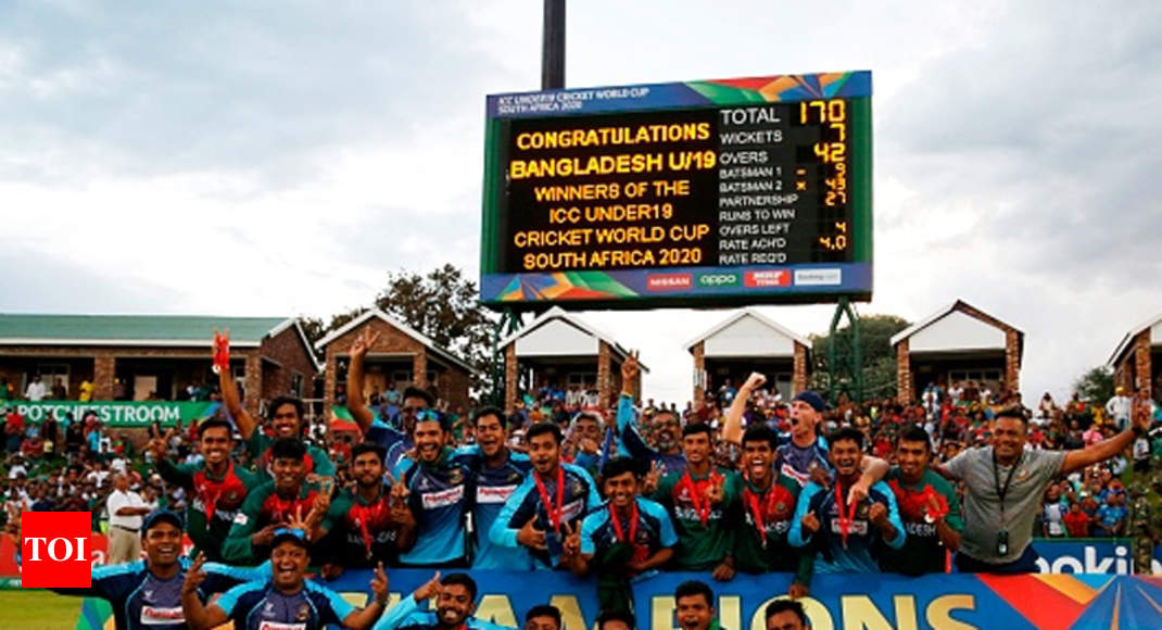 Bangladesh Beat India To Win Maiden Icc U 19 World Cup Title Cricket News Times Of India