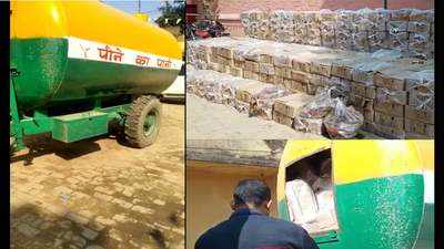 Watch: Water tanker stuffed with smuggled liquor seized in ‘dry’ Bihar