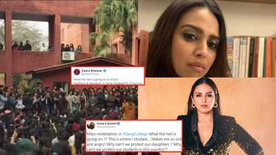 Swara Bhasker and Huma Qureshi extend their support to Gargi College students after they allege mass molestation