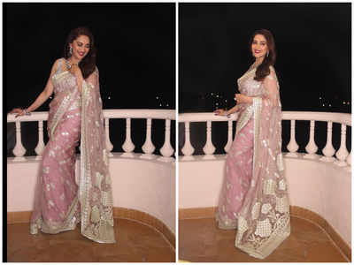 Pretty in pink! Madhuri Dixit looks exquisite in her latest photos