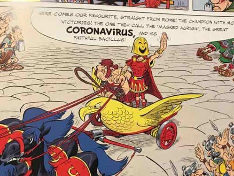 Did the Asterix comic feature 'Coronavirus' in 2017? - Times of India