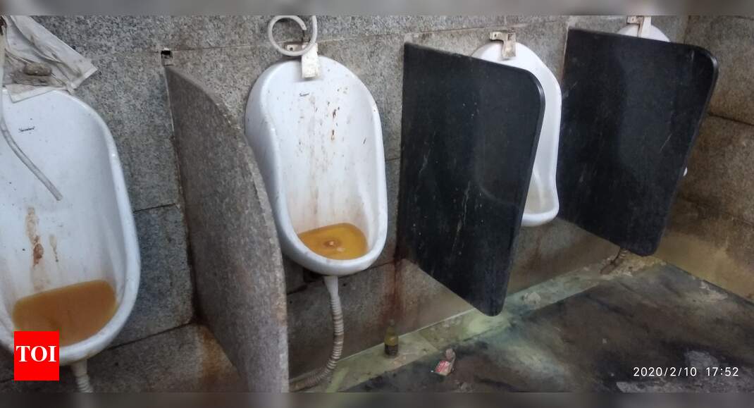 Clogged urinals Times of India