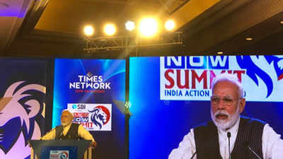 Our aim is to make India $5 trillion economy in next 5 years, says PM Narendra Modi at Times Now Summit
