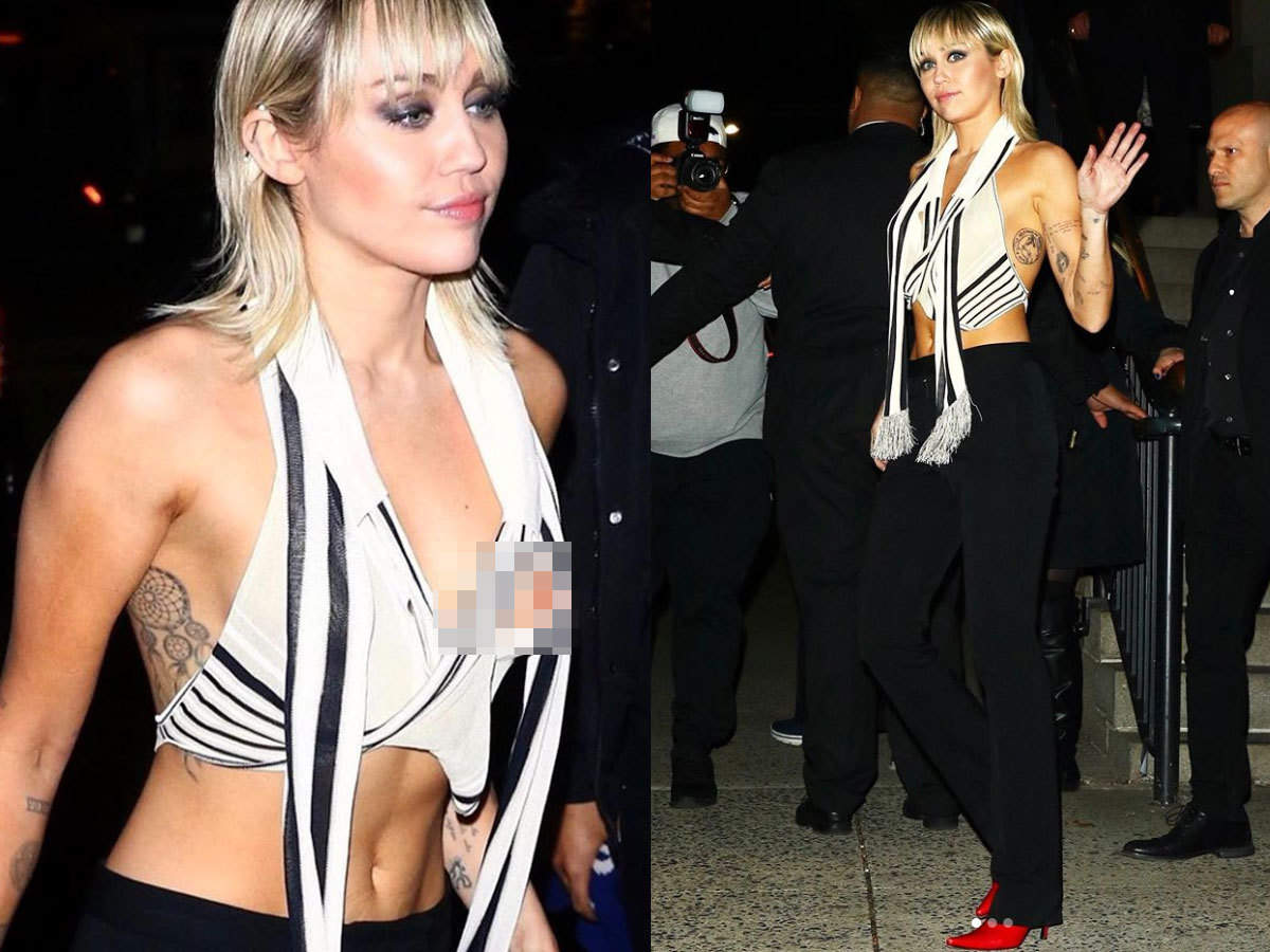 Miley Cyrus Shares Photos Of Her Wardrobe Malfunction Encourages Fans To Se...