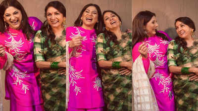 Neena Gupta and old friend Archana Puran Singh celebrate their happy coincidence as both wear Masaba’s collection