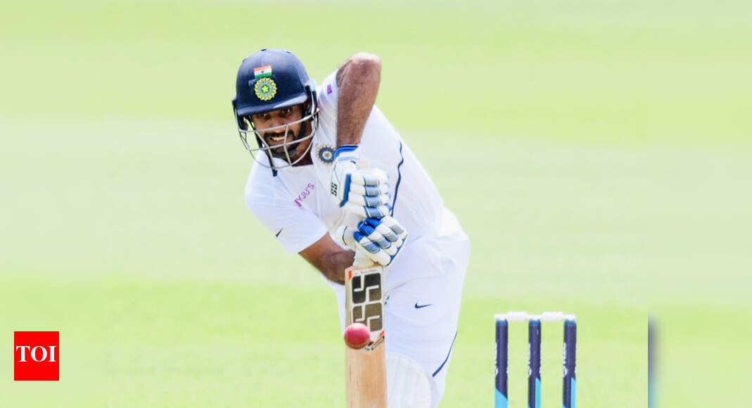 Hanuma Vihari hits ton as India score 263 against New Zealand XI on Day 1 of warm-up game Hanuma Vihari hits ton as India score 263 against New Zealand XI on Day 1 of warm-up game