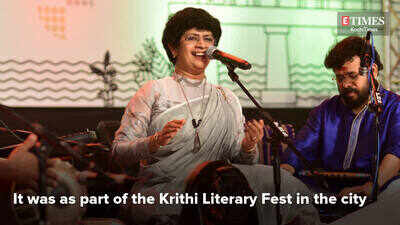 Singer Lovely Janardhanan performs in Kochi