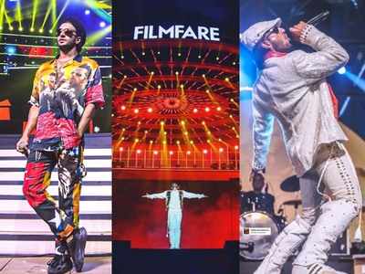 These pictures of Ranveer Singh from the rehearsals of the 65th Amazon Filmfare Awards will make you excited for the event!