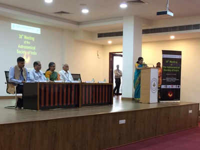 38th annual meeting of Astronomical Society of India gets underway at IISER-Tirupati