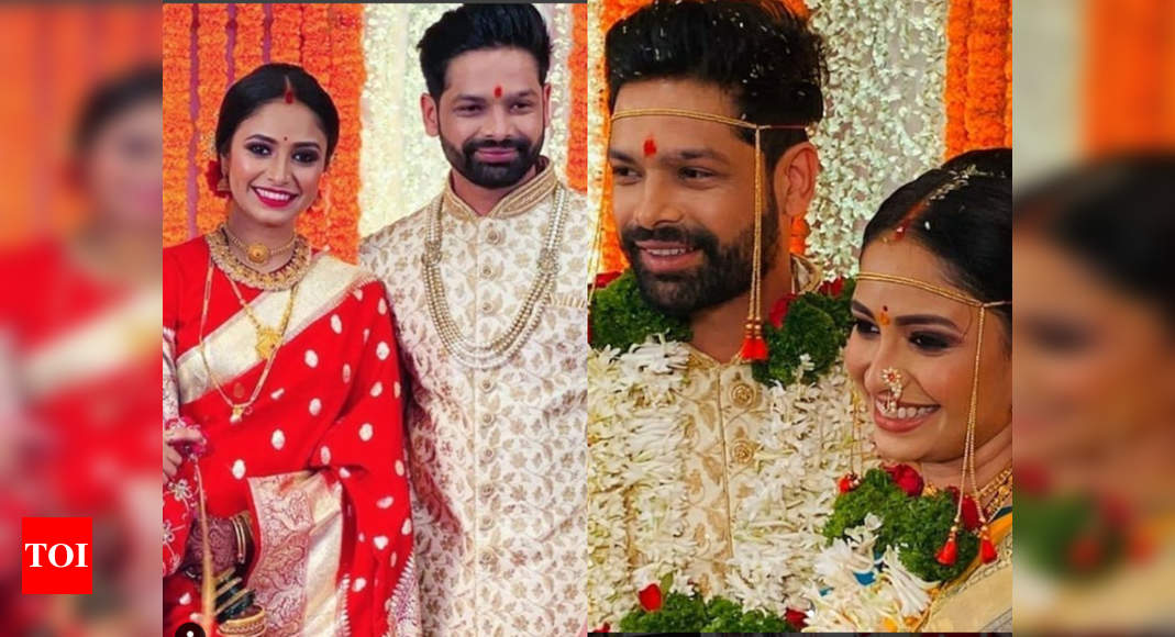 'Navri Mile Navryala' fame Sayali Deodhar ties knot with beau Gaurav ...