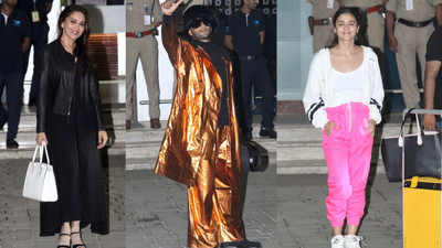 Ranveer Singh’s golden outfit grab all limelight as he returns with Alia Bhatt, Vicky Kaushal, Madhuri Dixit, Varun Dhawan, Akshay Kumar, Karan Johar from 65th Amazon Filmfare Awards