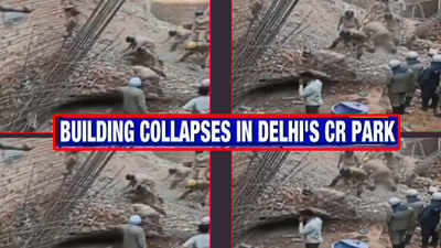 Under-construction building collapses in Delhi’s Chittaranjan Park, 1 dead