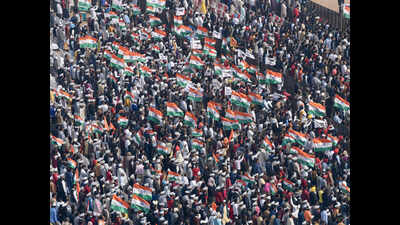 Sea of blue: 50,000 turned up for thanksgiving at Ramlila Maidan
