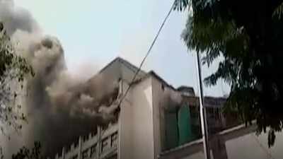 Mumbai: Top floor of GST Bhavan catches fire