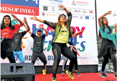 Happy faces at Aurangabad’s Happy Streets event