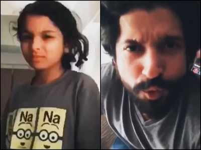 Farhan Akhtar shares a funny throwback video with his daughter Akira, girlfriend Shibani Dandekar calls it ‘epic’