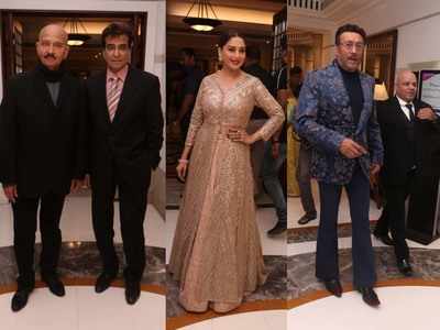 Photos: Jitendra, Rakesh Roshan, Madhuri Dixit and other Bollywood celebs attend a wedding in Mumbai