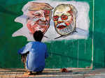 In pics: Ahmedabad decks up to welcome Donald Trump