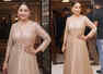 Madhuri's gold anarkali gown is gorgeous