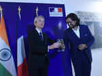 French ambassador Emmanuel Lenain hosts a reception for designer Rahul Mishra