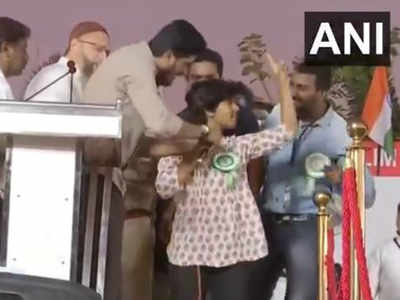 Girl chants 'Pakistan zindabad, Hindustan zindabad' at Owaisi's public meeting; sedition charges slapped