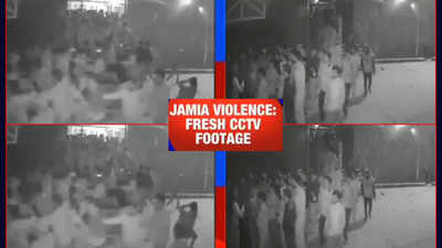Fresh CCTV footage emerges in Jamia violence; pelters seen rushing inside the library