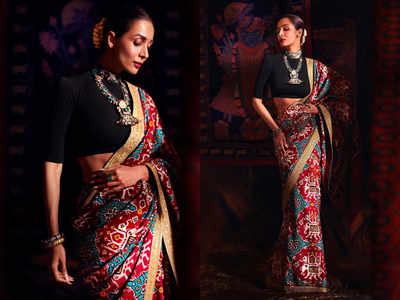 Malaika Arora looks like 'Proper Patola' in this vintage sari