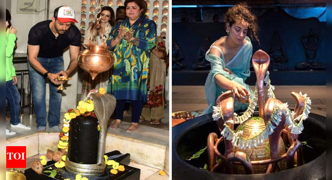 Maha Shivratri: Hrithik Roshan, Sussane Khan, Rakesh Roshan and family ...