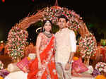 A fun night for Vaishnavi Mesineni and Sri Sharan at their pre-wedding ceremonies