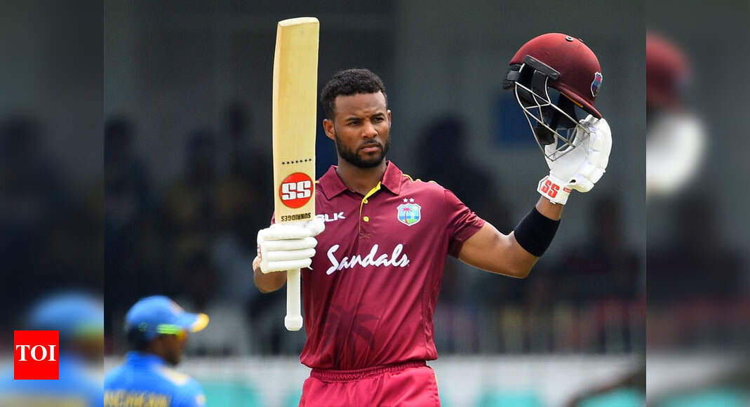 1st ODI: Shai Hope ton guides West Indies to 289/7 vs Sri Lanka