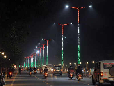 US president's visit: Tricolour LED lights, digital signboards decorate ...