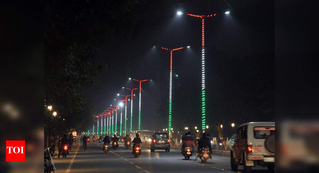 US president's visit: Tricolour LED lights, digital signboards decorate ...