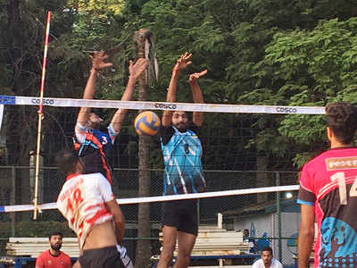 Volleyball Federation of India mock Fed Cup final with VIP fun game