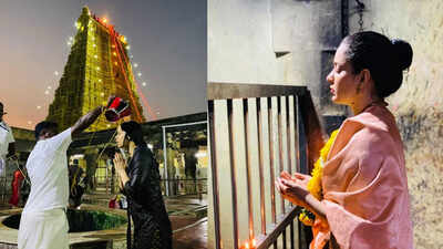 Kangana Ranuat's offers prayers to Lord Shiva at Rameshwaram Jyotirlinga