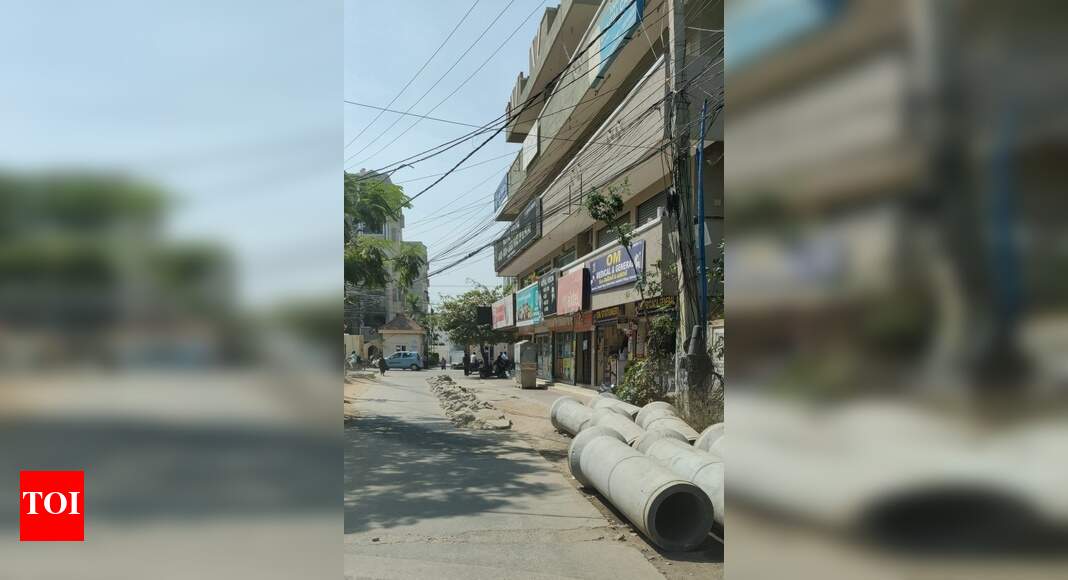 Road dug up for laying pipes Times of India