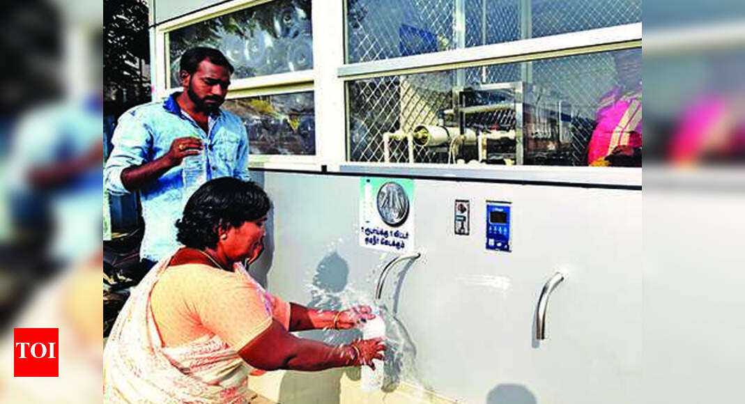 Coimbatore Water vending machine at Ukkadam a huge hit Coimbatore News Times of India